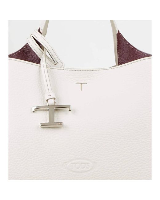Tod's Natural Logo Charm Strapped Mini Crossbody Bag