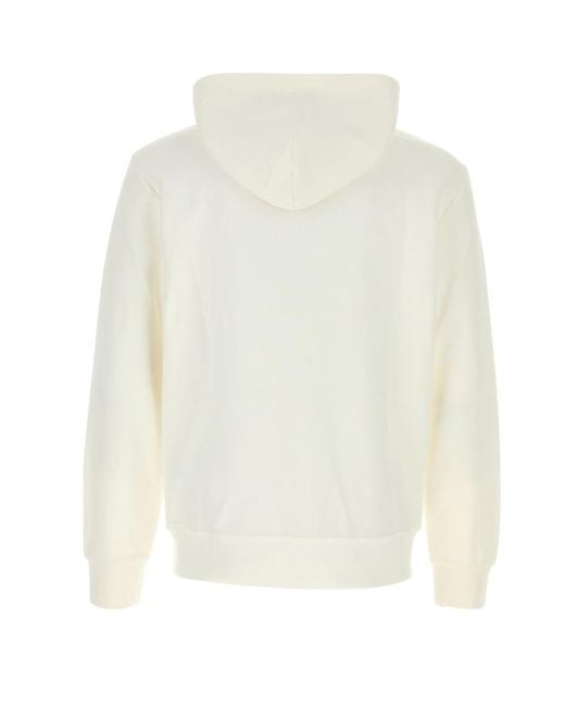 Polo Ralph Lauren White Logo Hoodie for men
