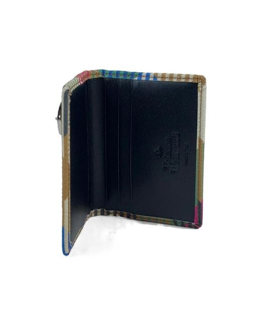 Vivienne Westwood Green Bifold Card Holder for men