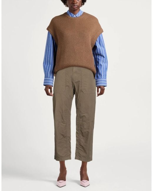 Rag & Bone Gray Solid Straight-Leg Trousers