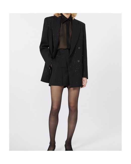 Max Mara Black Appia Double Breasted Blazer