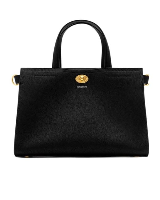 Burberry Black Small Cotswolds Tote Bag