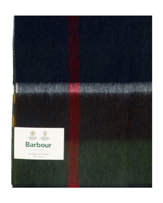 Barbour Blue Rosefield Tartan Scarf