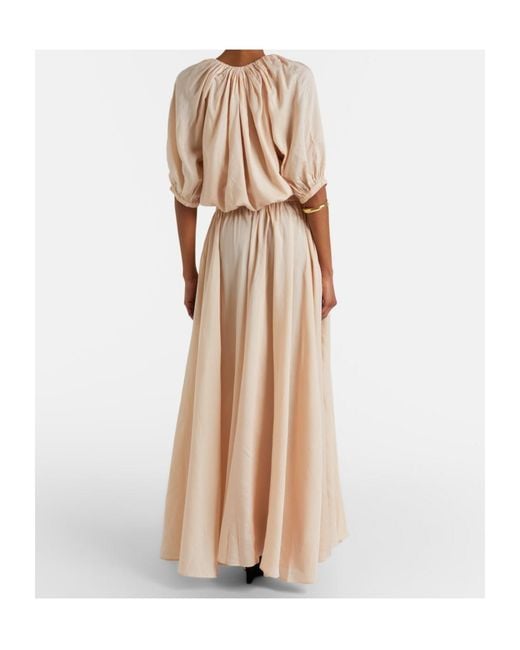 Patou Natural Striped Maxi Skirt