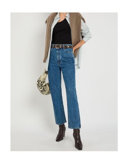 Khaite Blue High Waist Jeans