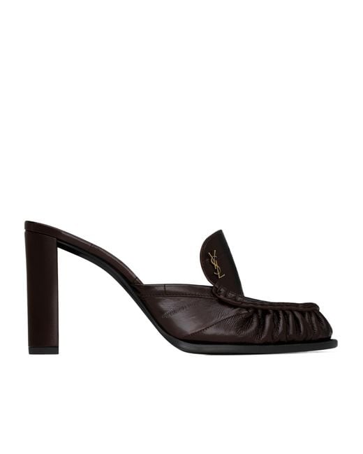 Saint Laurent Black Le Loafer Mules