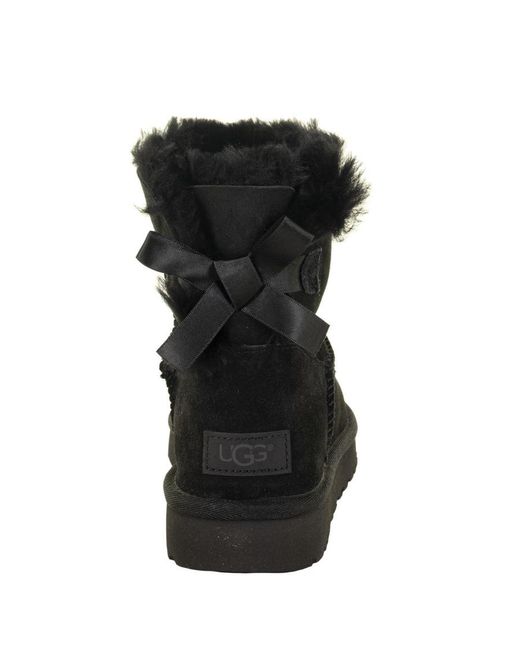 Ugg Black Mini Bailey Bow Ii Boots