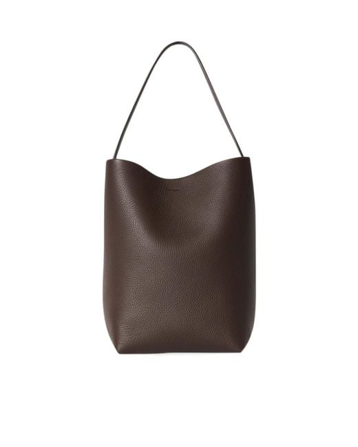 The Row Brown Medium N/S Park Tote Bag