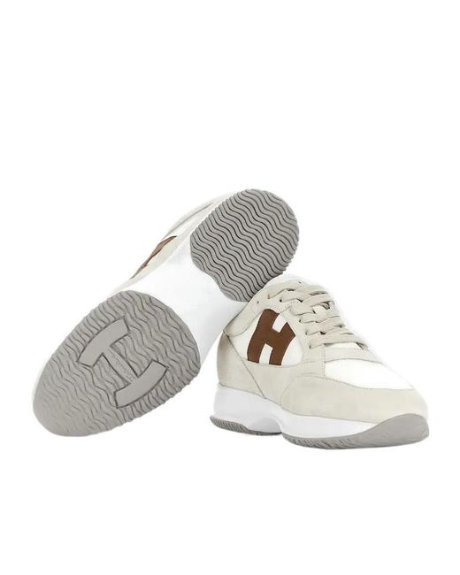 Hogan White Interactive Low-Top Sneakers for men