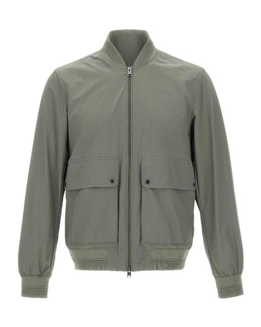 Woolrich Gray Urban Wesley Bomber Jacket for men