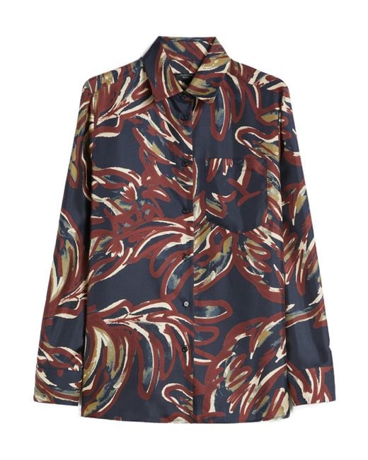 Weekend by Maxmara Multicolor Rive Printed Twill Shirt