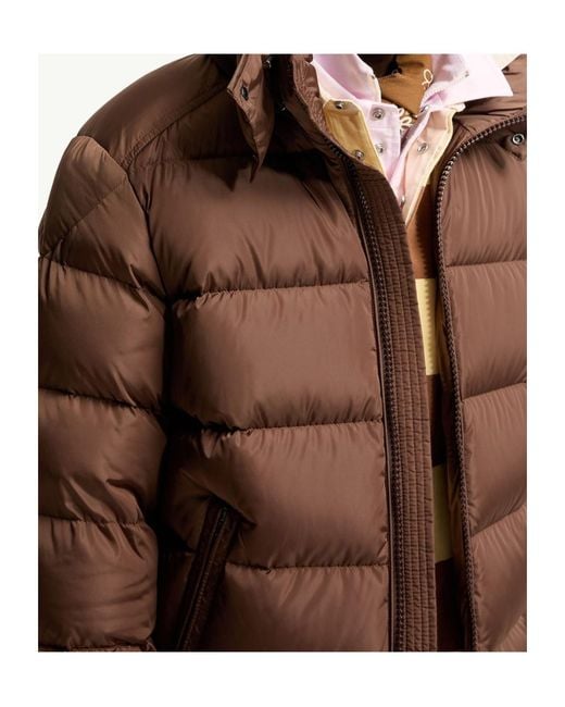 Moncler Brown Maya Matte Short Down Jacket for men