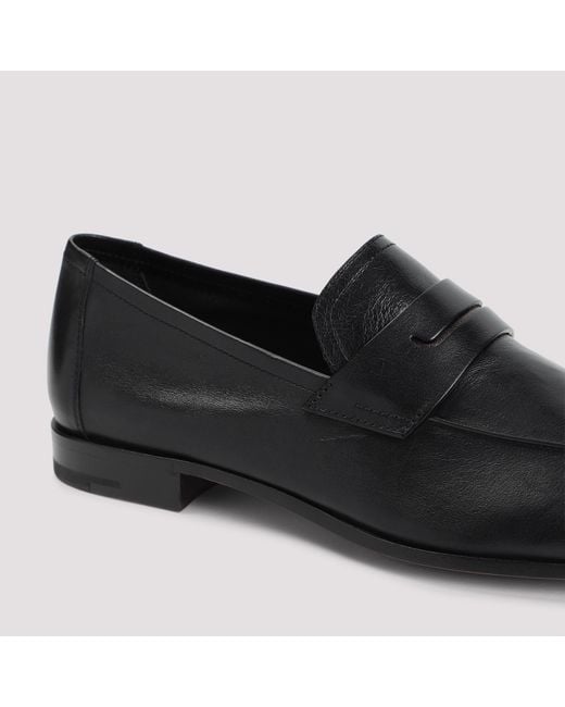 Berluti Black Round Head Business Casual Shoes for men