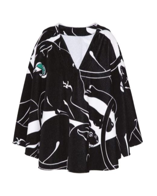 Valentino Black Panther-Print Tunic