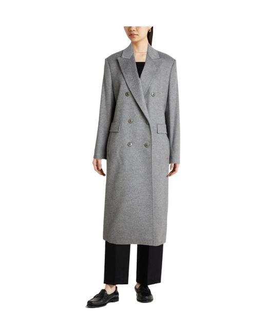 Max Mara Gray Double- Wool Coat