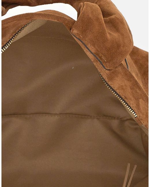 Gianni Chiarini Brown Suria Suede Shoulder Bag