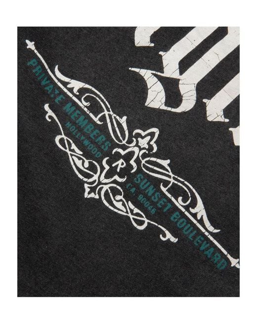 Represent Black Private Members Logo T-Shirt for men