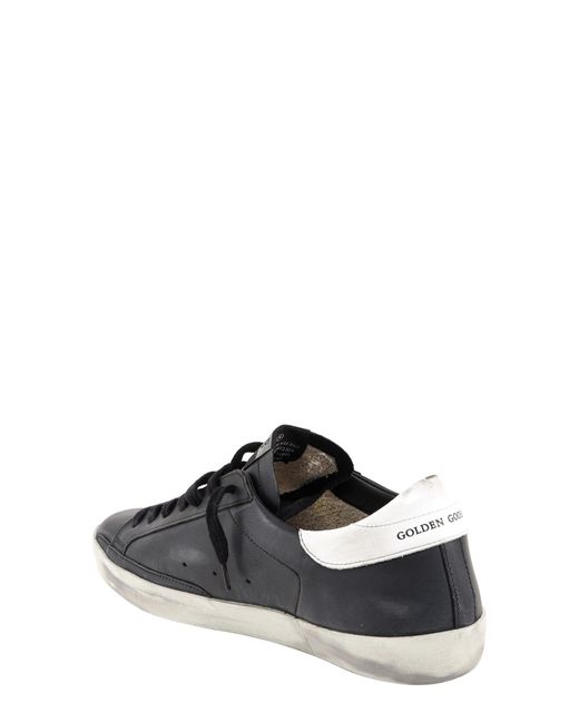 Golden Goose Deluxe Brand Black Superstar Lace-Up Trainers for men