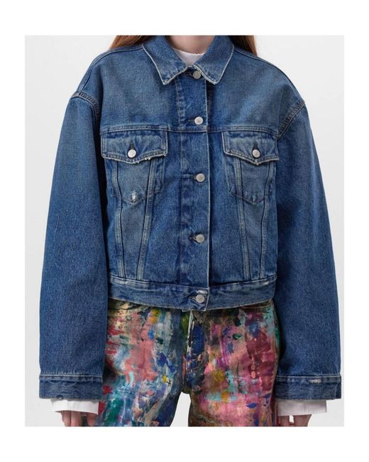 Acne Blue Crop Denim Jacket