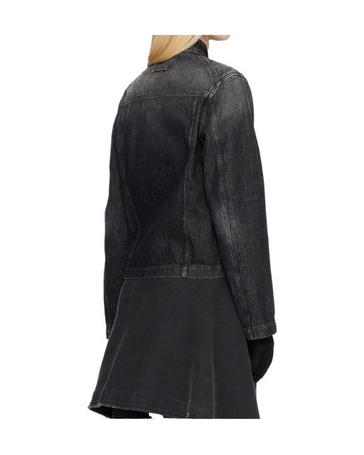 Jean Paul Gaultier Blue Detachable Glove Denim Jacket