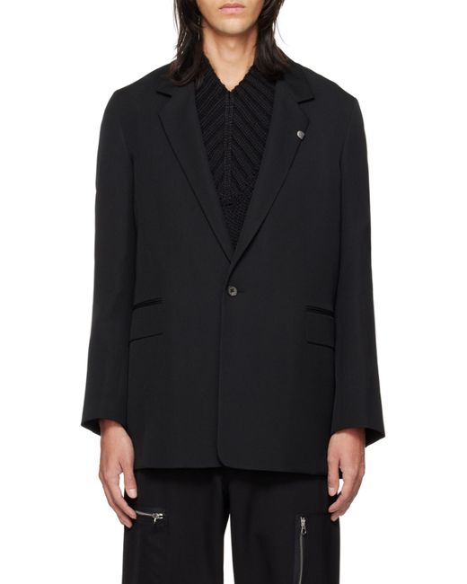 Jil Sander Blue Single-Breasted Tailored Blazer for men