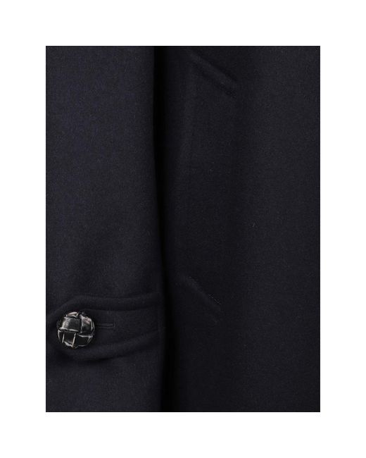 Prada Blue Single-Brested Long Sleeved Coat