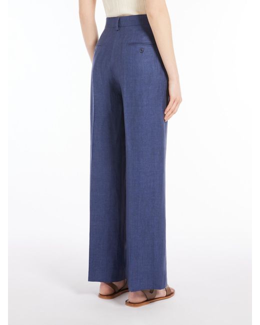 Weekend by Maxmara Blue Maliziz Straight Leg Pants