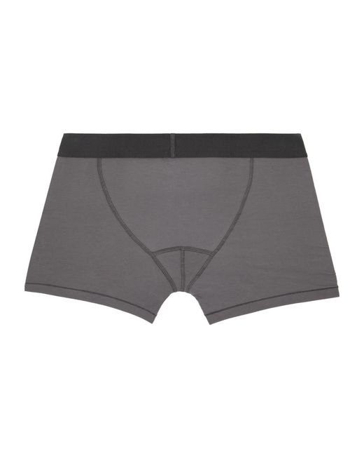Skims Gray Logo Boxer Briefs Three-Pack for men