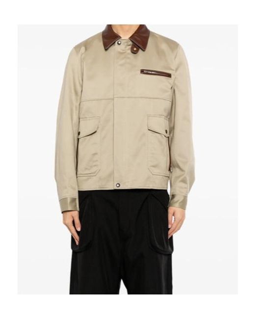 Sacai Natural Chino Blouson for men