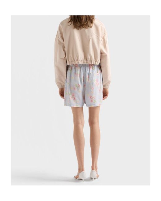 Prada Natural Faille Blouson Jacket