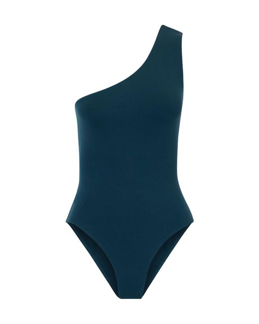 Eres Blue Effigie One-Shoulder Swimsuit
