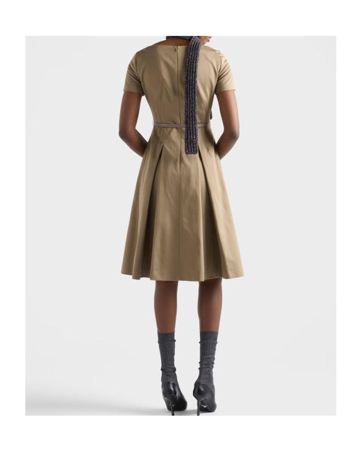 Prada Natural Chino Zipper Dress