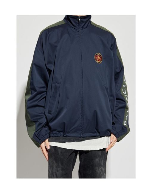 Balenciaga Blue Bomber Jackets for men