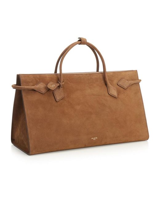 Alaïa Brown Alaïa Le Teckel Top Handle Bag