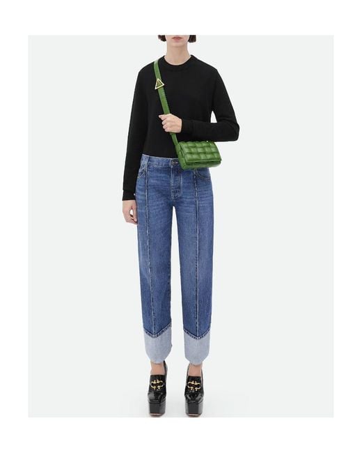 Bottega Veneta Green Small Cassette Crossbody Bag