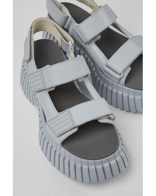 Camper Gray Bcn Platform Sandals