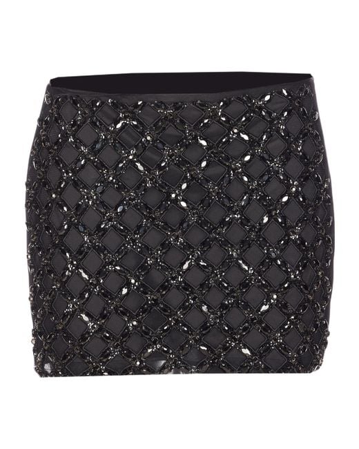 Liu Jo Black Embellished Mini Skirt