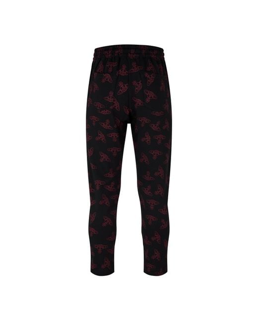 Vivienne Westwood Black Elastic Waist Long Pants for men