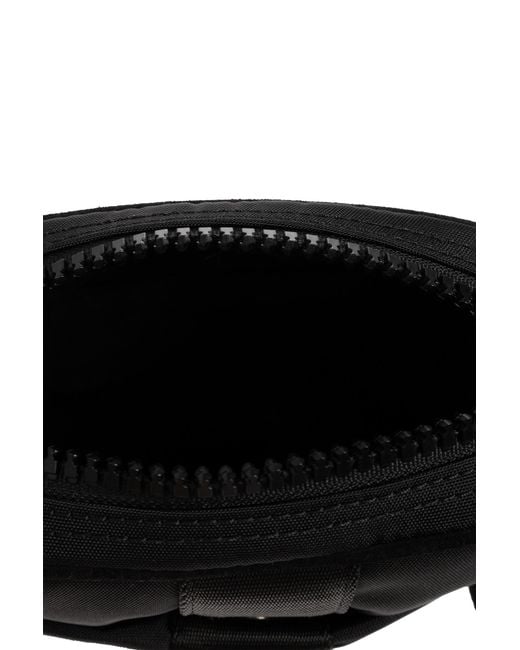 Moschino Black Logo Plaque Shoulder Bag for men