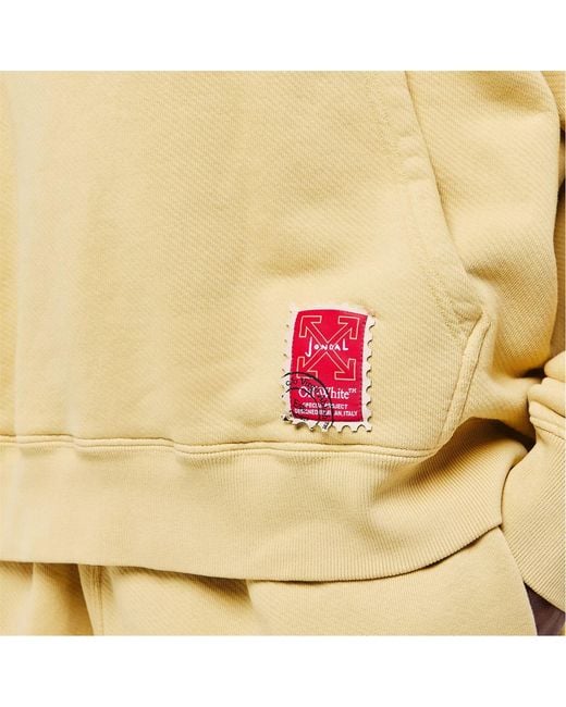 Off-White c/o Virgil Abloh Yellow Printed Sweatshirt for men