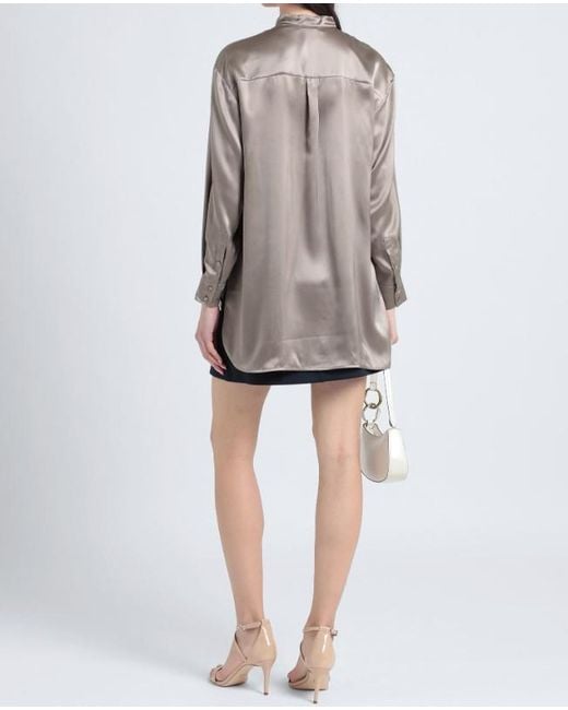MAX&Co. Gray Solid Colour Shirts Blouses