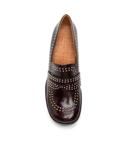 Chie Mihara Brown Round-Toe High Heels