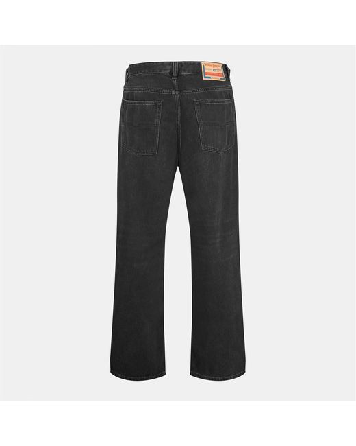 DIESEL Black Straight-Leg Jeans for men