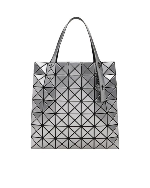 Issey Miyake White Geometric Patterned Shoulder Bag for men