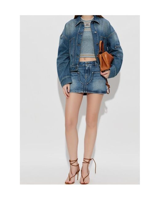 Amiri Blue Denim Work Jacket