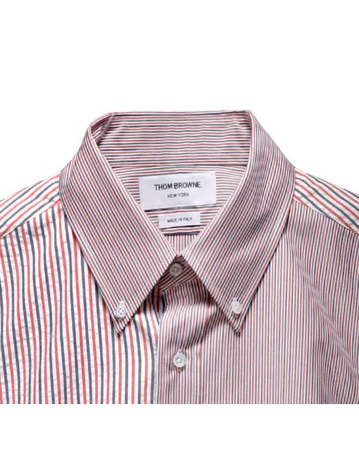 Thom Browne Purple Funmix Striped Shirt for men