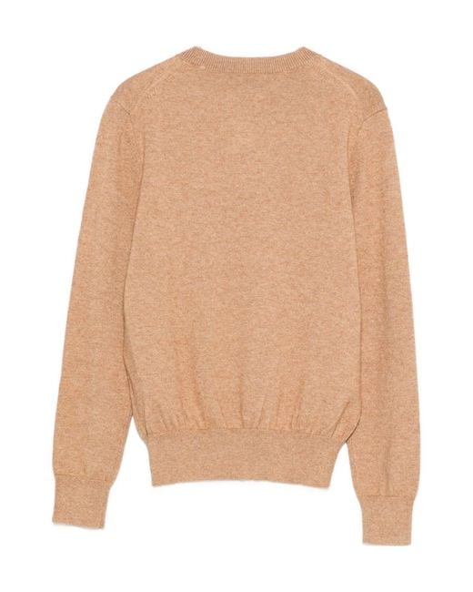 Isabel Marant Natural Isabel Marant Étoile Logo-Embroidered Knitted Cardigan