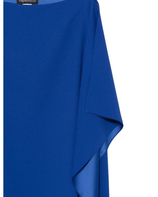 Gianluca Capannolo Blue Eve Batwing Midi Dress