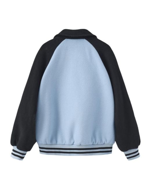 Marissa Chiara Blue Long-Sleeved Lapel Jacket for men