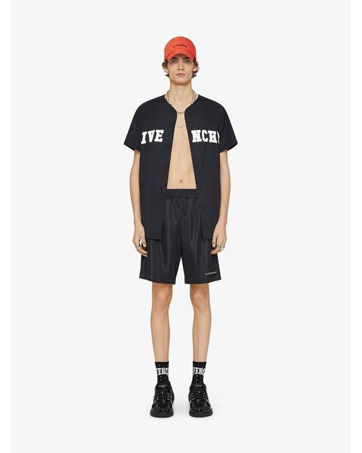 Givenchy Black College Baseball Shirt for men